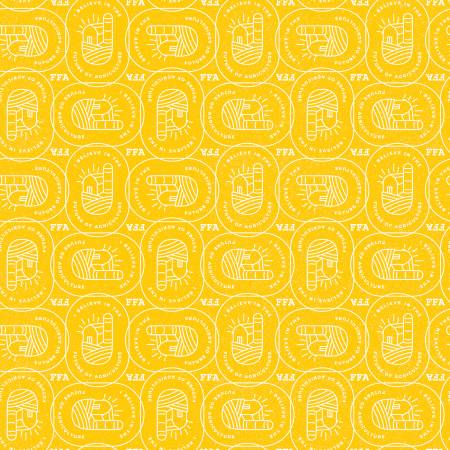 FFA Forever Blue 2 Farm Patch Yellow C15854-YELLOW