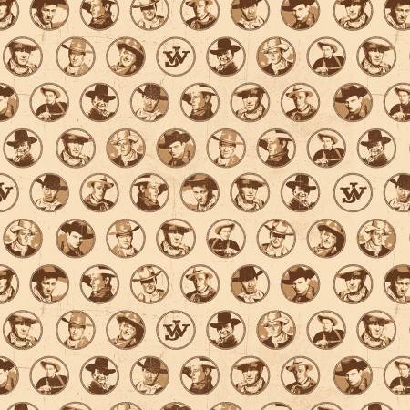 John Wayne American West  Circles Cream C16622R-CREAM