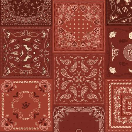 John Wayne American West  Bandana Red C16623R-RED