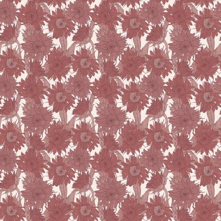 Evening on the Prairie  Sunflower Dusty Rose C16741-DUSTYROSE