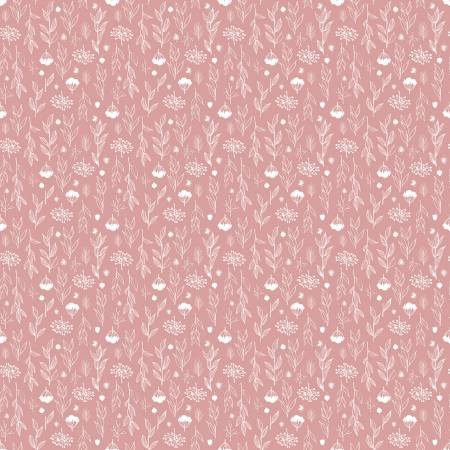 Evening on the Prairie  Silhouette Floral Pink C16748-PINK