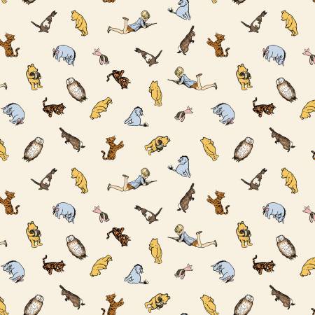 Winnie the Pooh Characters Cream C17003-CREAM