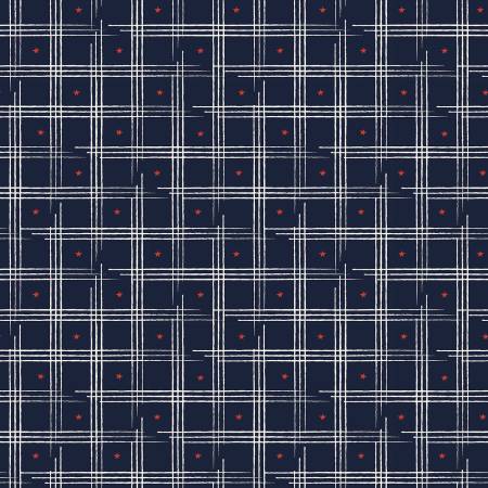 American Honor Plaid Blue C17093R-BLUE