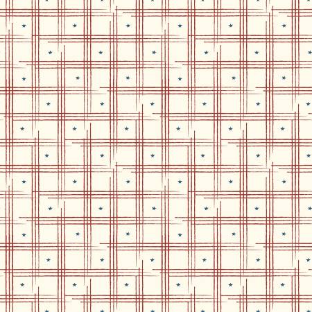 American Honor Plaid Cream C17093R-CREAM