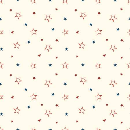 American Honor Stars Cream C17095R-CREAM