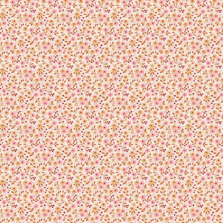 Farmer's Daughter Floral Coral C17171-CORAL