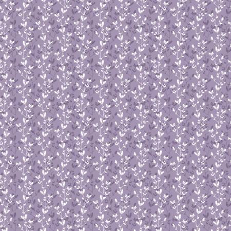 Daybreak on the Prairie C17684-PURPLE Silhouette Floral Purple