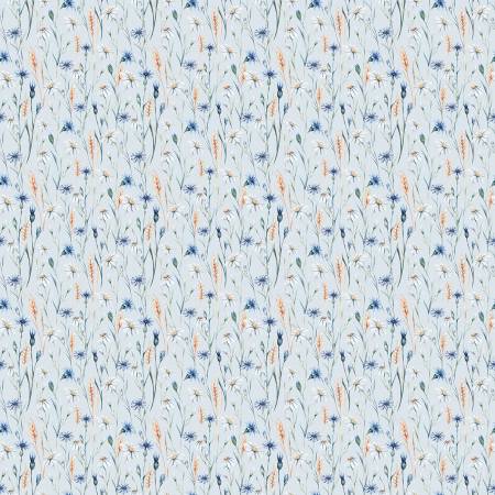 Daybreak on the Prairie C17685-BLUE Wildflowers Blue