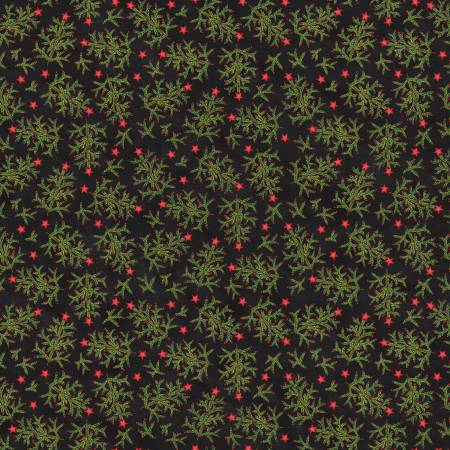 Northern Christmas C17832-BLACK Whimsical Trees Black
