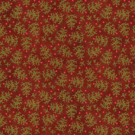 Northern Christmas C17832-RED Whimsical Trees Red