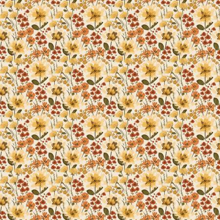 Bountiful C17861-CREAM Floral Cream