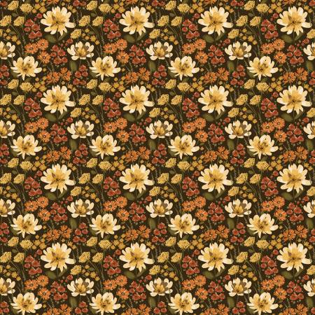 Bountiful C17861-MOCHA Floral Mocha