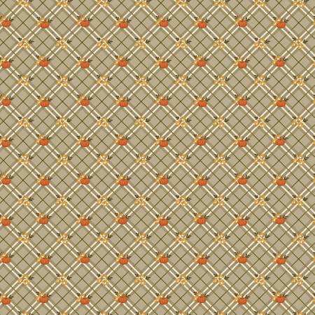 Bountiful C17862-SAGE Pumpkin Plaid Sage