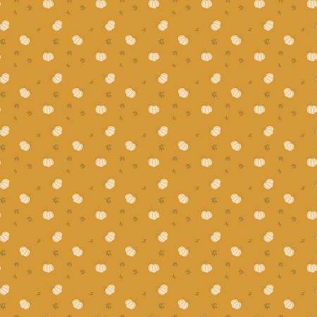 Bountiful C17864-GOLD Pumpkins Gold