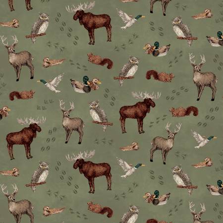 Whispering Pines C17951-GREEN Animal Toss