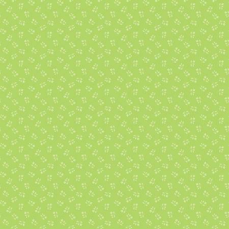 Chasing Rainbows C18015-GREEN Scattered Stems Green