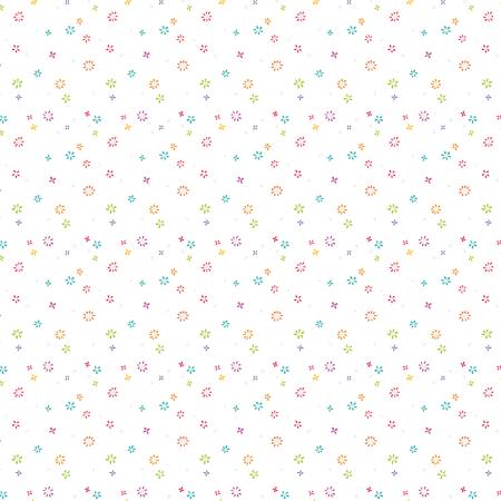 Chasing Rainbows C18016-WHITE Garden Sprinkles White