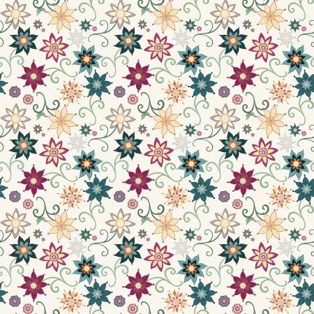 Where the Wild Flowers Are C18251R-CREAM Dance Cream