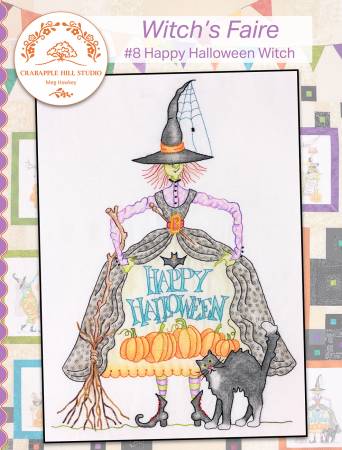 Witch's Faire Block of the Month 8 Happy Halloween Witch