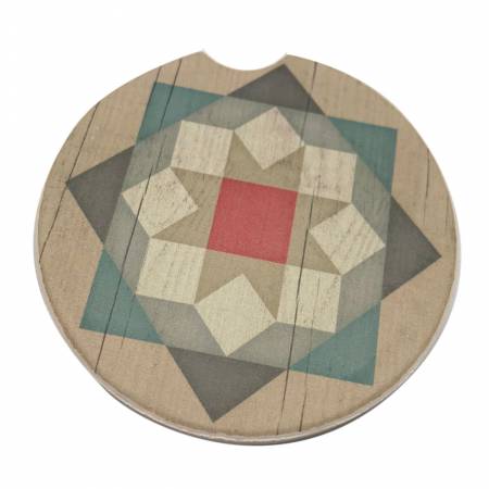 Absorbent Stone Car Coaster Barn Star