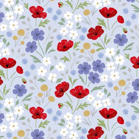 Forever Blooms Wild Blooms Pale Blue CC61-2