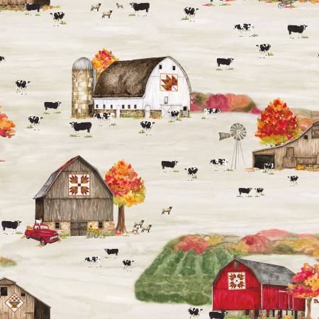 Fall Barn Quilts C12200-Parchment