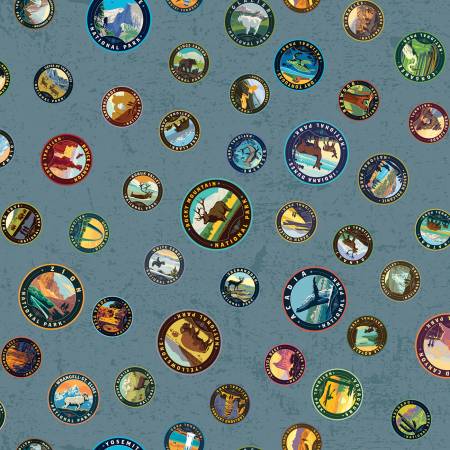 National Parks Emblems Blue CD13292R-BLUE