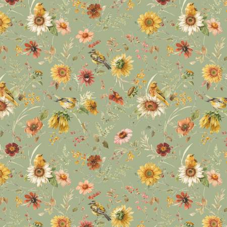 Sunflower Whispers CD16671-Green Prairie Green