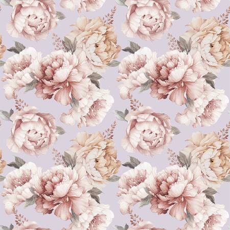 Daybreak on the Prairie CD17680-PURPLE Peonies Purple