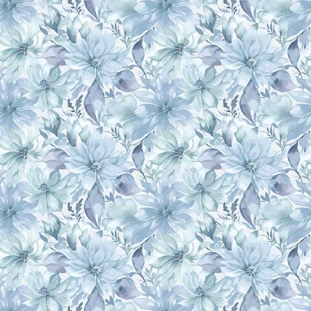 Daybreak on the Prairie CD17681-BLUE Floral Blue