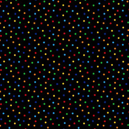Black Multi Polka Dots CD1960-MULTI