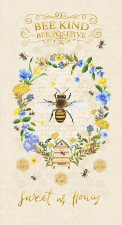 Bee Kind Beige Panel 24in CD3255-BEIGE