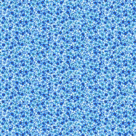 Bee Kind Blue Packed Mini Floral CD3261-BLUE