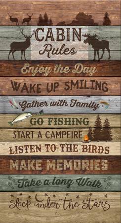 Multi Cabin Rules Panel 24in CD3475-Multi