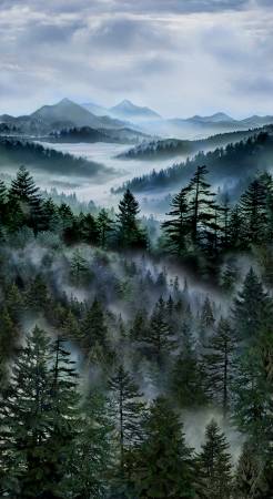 Multi Misty Mountain Panel CD3527-MULTI