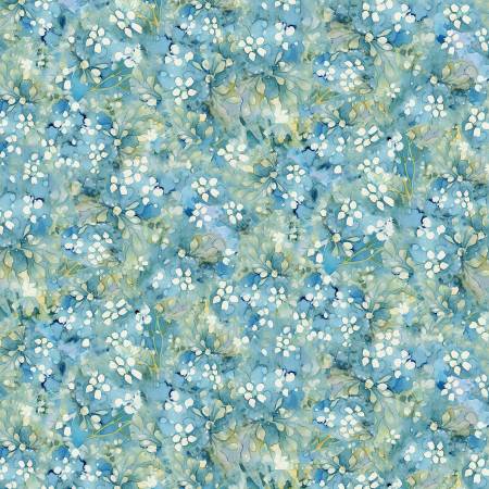 Whisper Blue Tonal Floral CD3687-BLUE