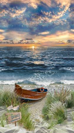 Multi Coastal Beach Panel CD3870-MULTI