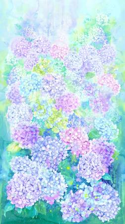 Hydrangea Floral Dream Panel CD4240-MULTI