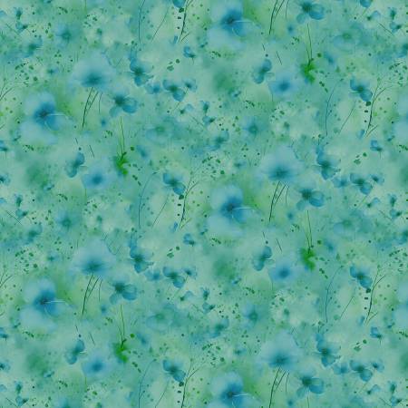 Gossamer CD4475-GREEN Green Floral Field
