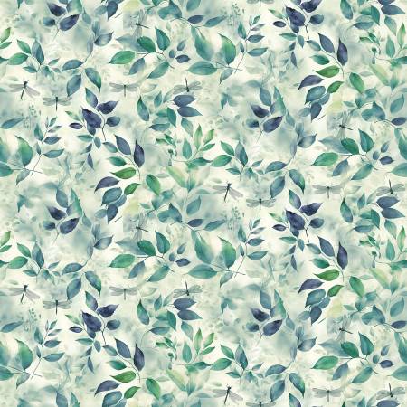 Gossamer CD4476-SAGE Sage Dragonflies & Leaves