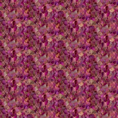 Mosaic CD4530-MAGENTA Magenta Crystal Glass Mosaic
