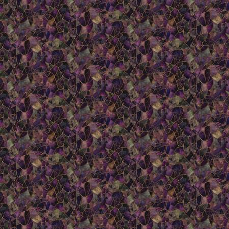 Mosaic CD4530-PURPLE Purple Crystal Glass Mosaic