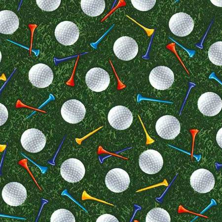 Green Golf Balls & Tees CD8030-GREEN