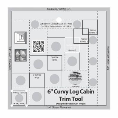 6" Curvy Log Cabin Trim Tool