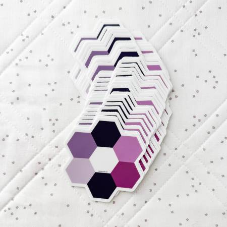 Hexie Blooms Sticker Purple