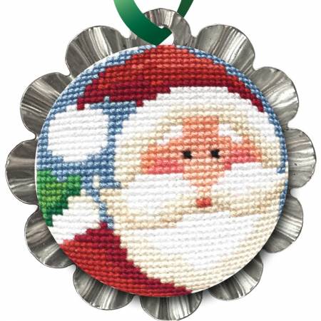 Jolly Santa Ornament Cross Stitch Kit