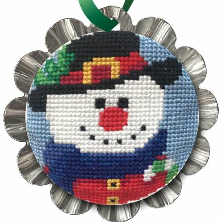 Jolly Snowman Ornament Cross Stitch Kit