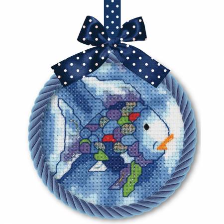 Rainbow Fish Ornament Cross Stitch Kit