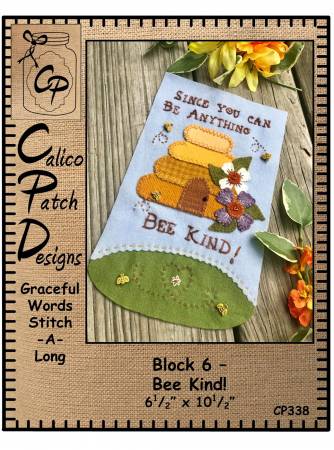 Graceful Words 6: Bee Kind! Wool Pattern