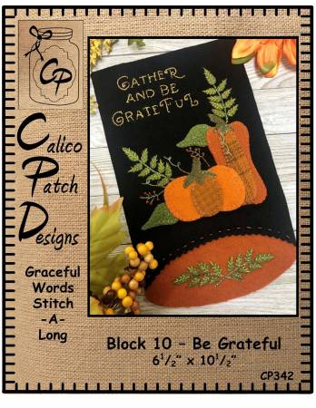 Graceful Words 10: Be Grateful Wool Pattern